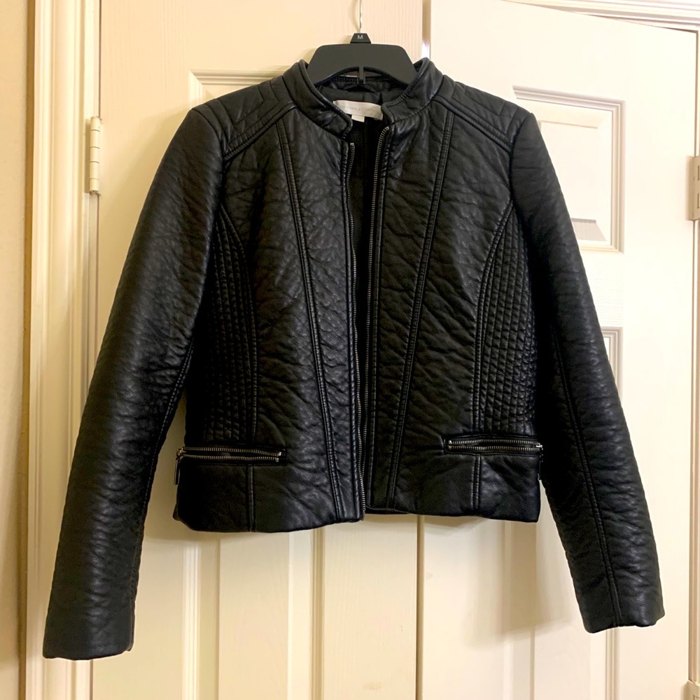 Faux leather jacket